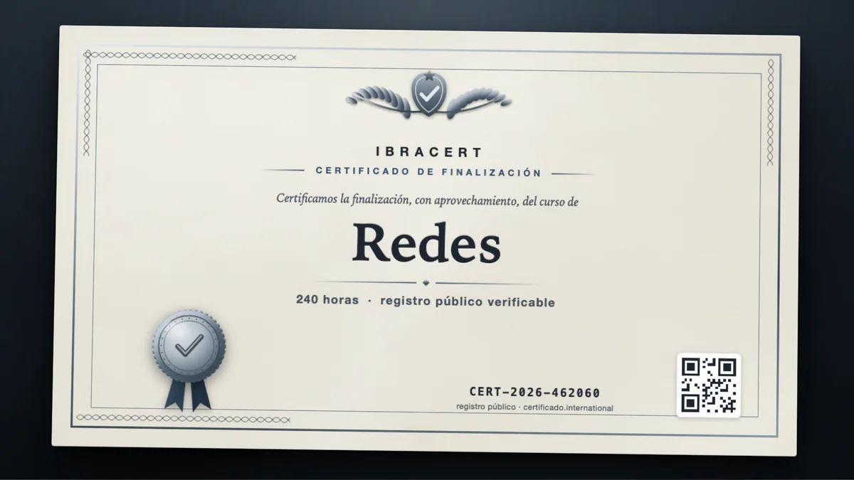 Portada del curso Redes
