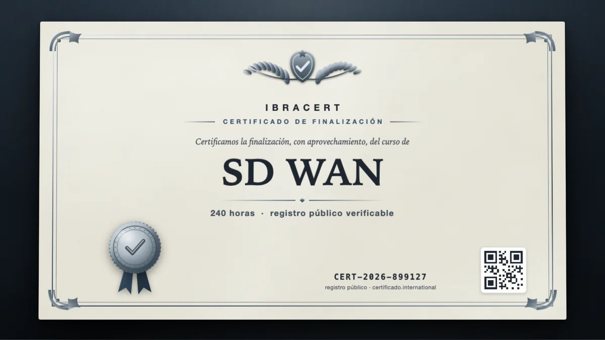 Portada del curso SD WAN