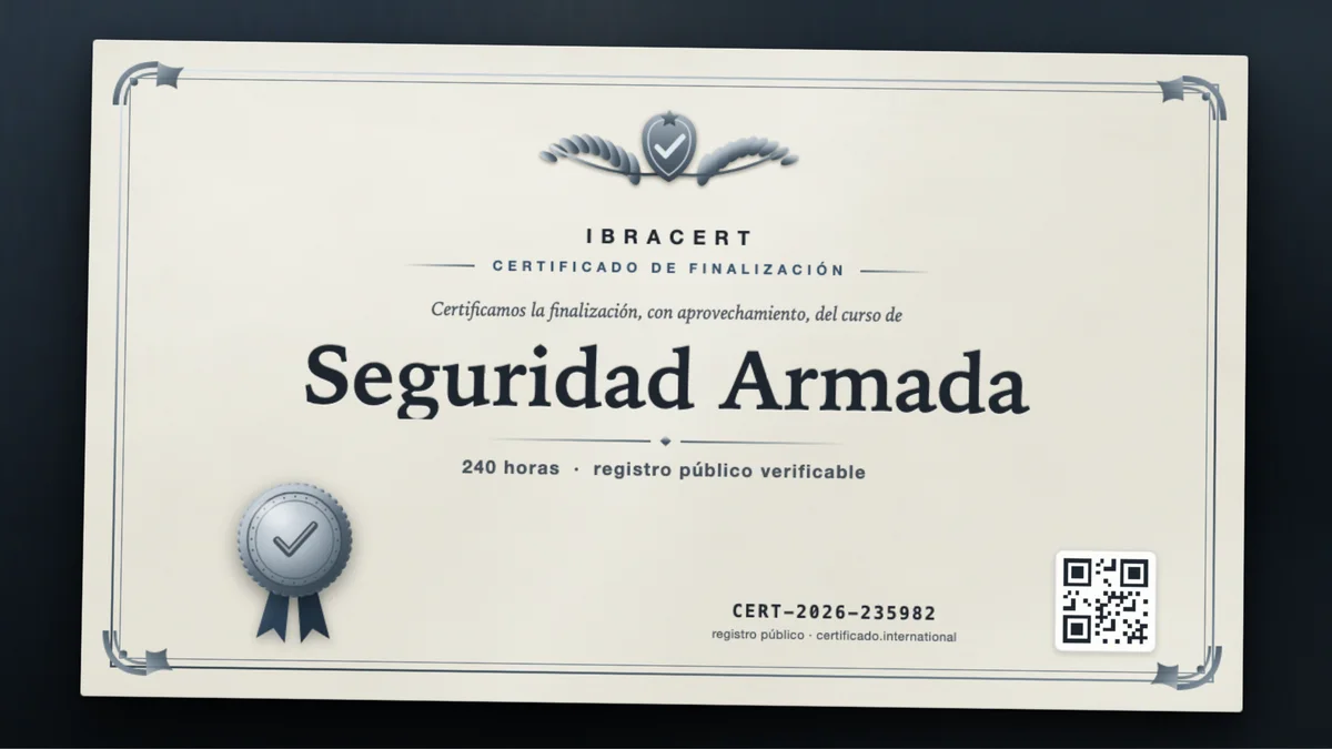 Portada del curso Seguridad Armada
