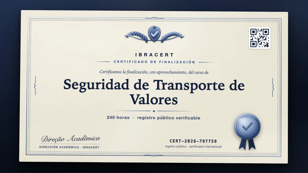 Portada del curso Seguridad de Transporte de Valores