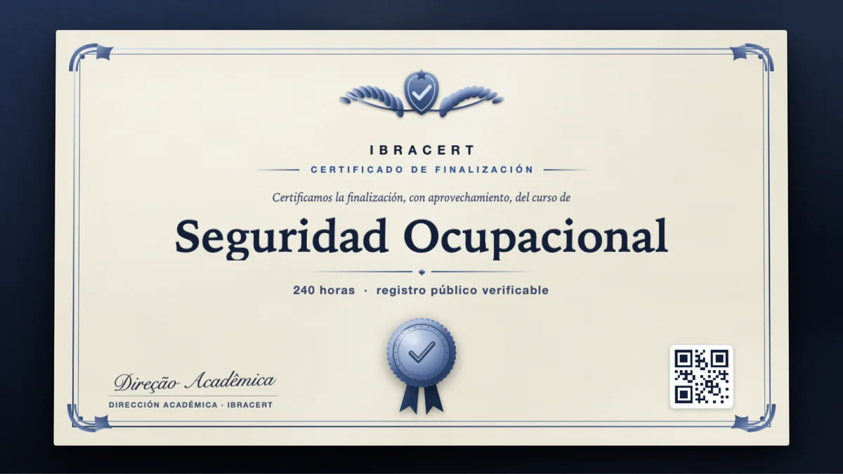 Portada del curso Seguridad Ocupacional