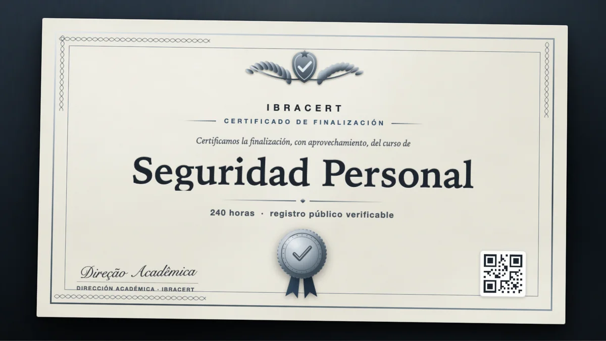 Portada del curso Seguridad Personal