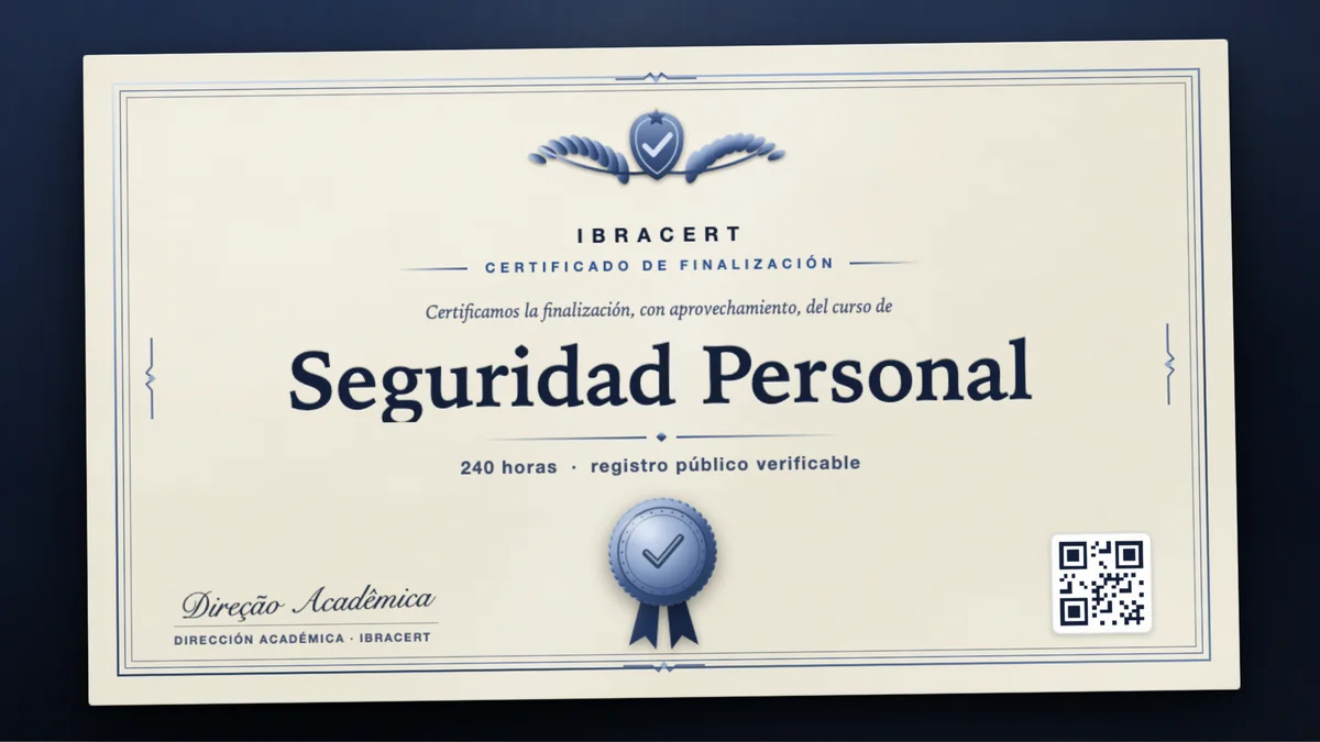 Portada del curso Seguridad Personal