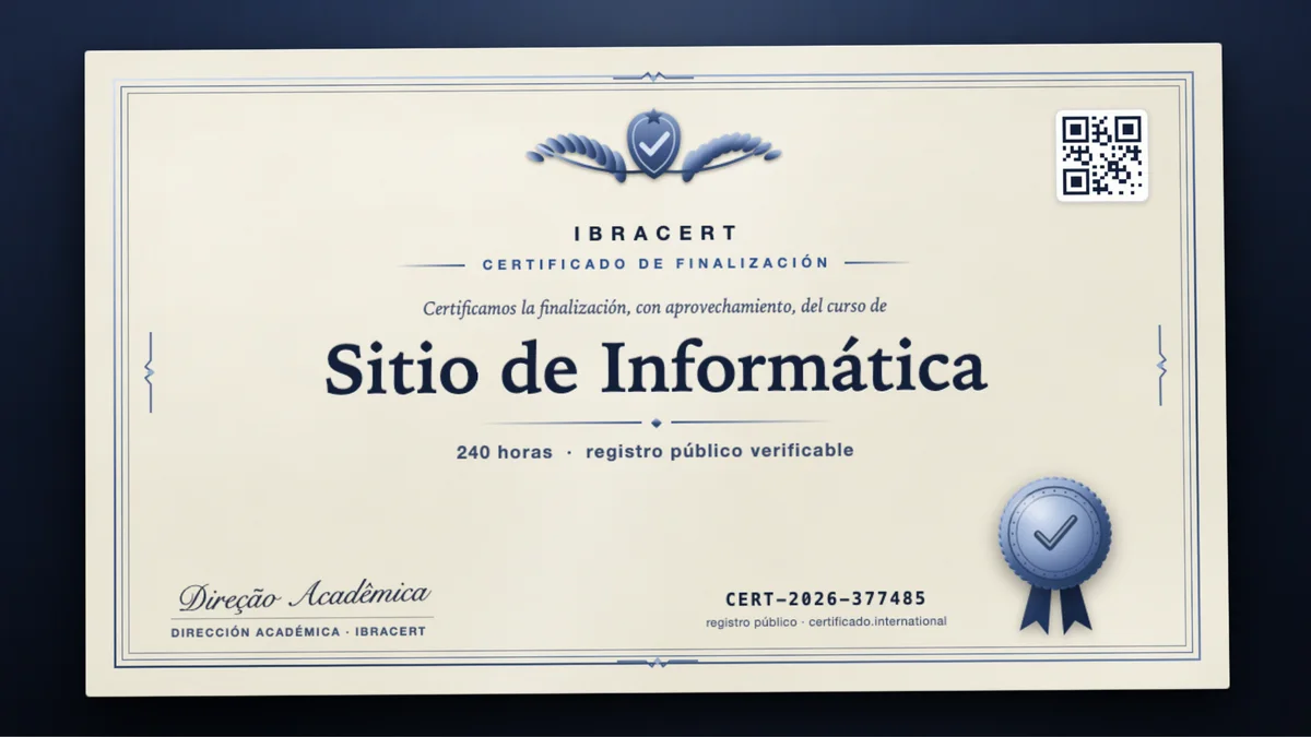 Portada del curso Sitio de Informática
