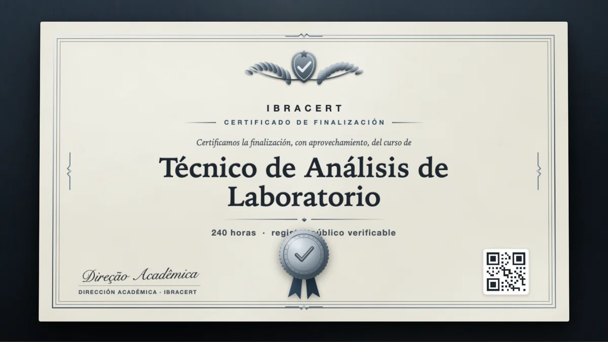Portada del curso Técnico de Análisis de Laboratorio