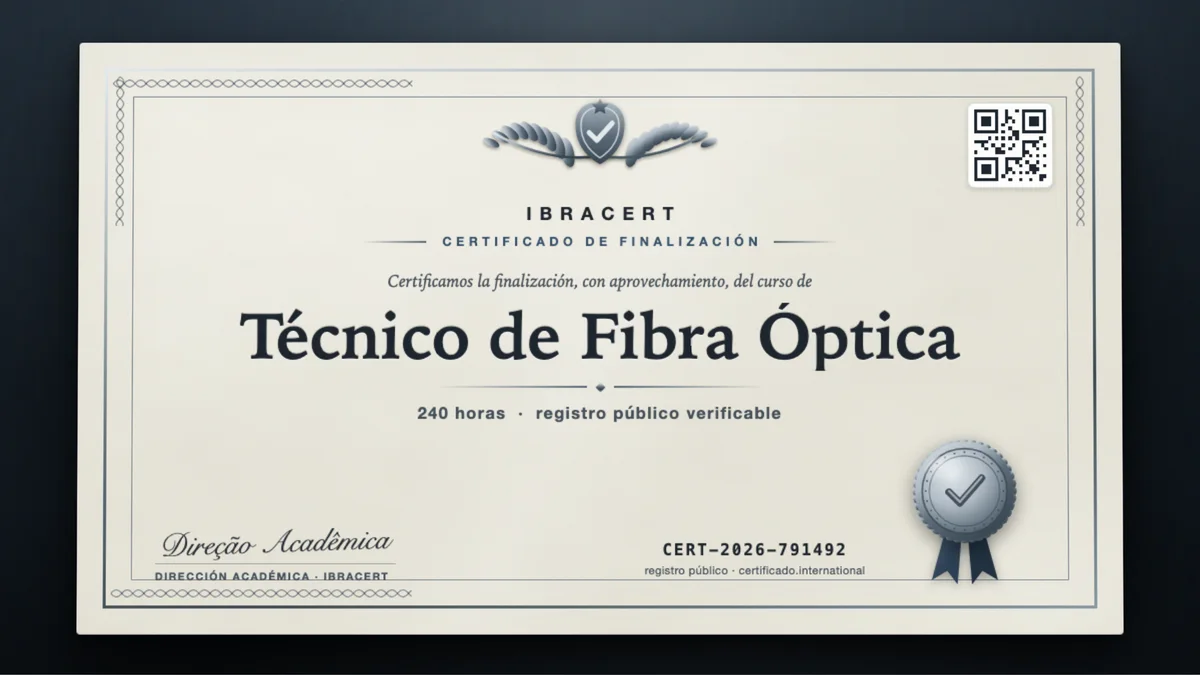 Portada del curso Técnico de Fibra Óptica