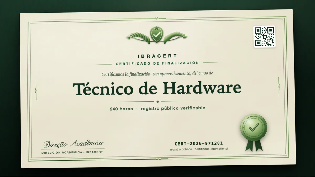 Portada del curso Técnico de Hardware