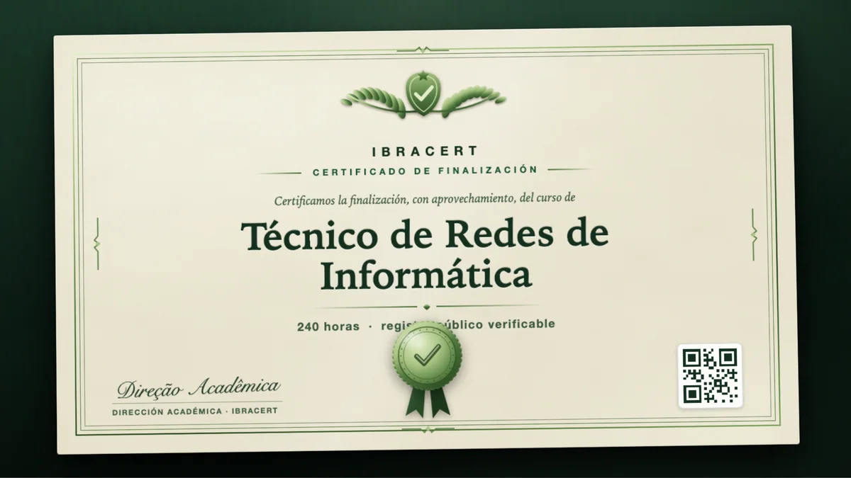 Portada del curso Técnico de Redes de Informática