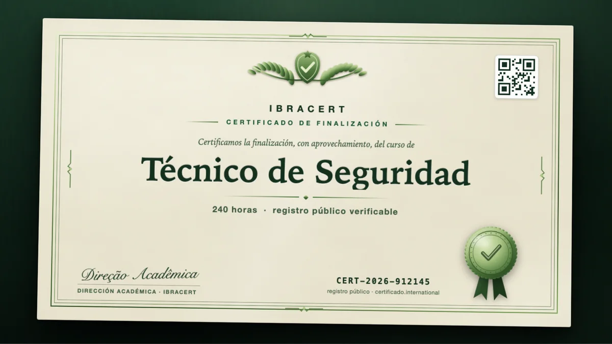 Portada del curso Técnico de Seguridad