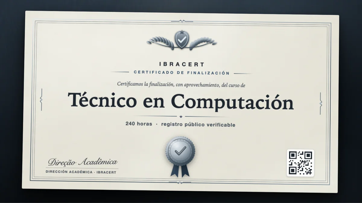 Portada del curso Técnico en Computación