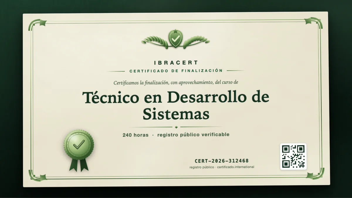Portada del curso Técnico en Desarrollo de Sistemas