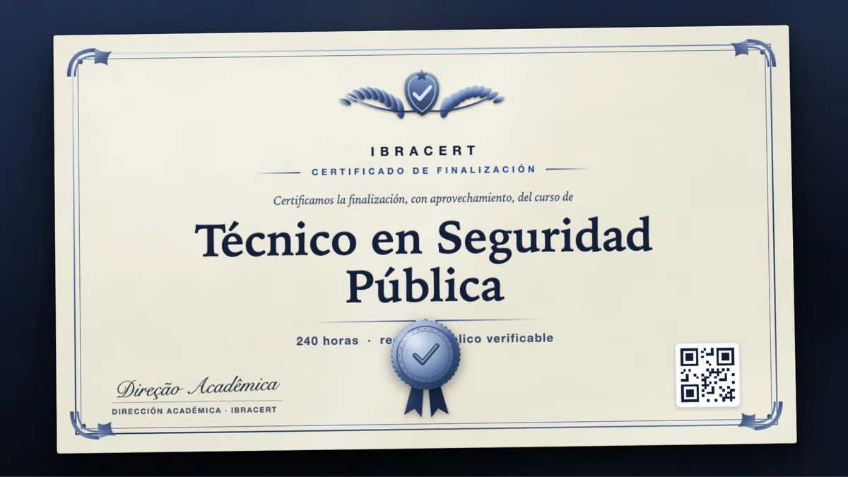 Portada del curso Técnico en Seguridad Pública