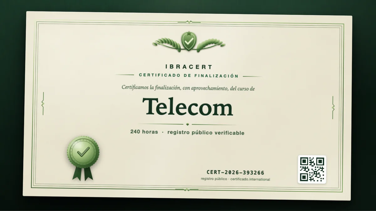Portada del curso Telecom