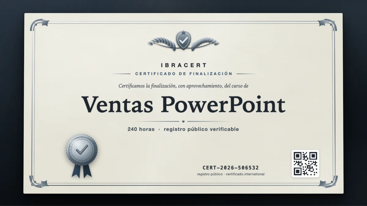 Portada del curso Ventas PowerPoint