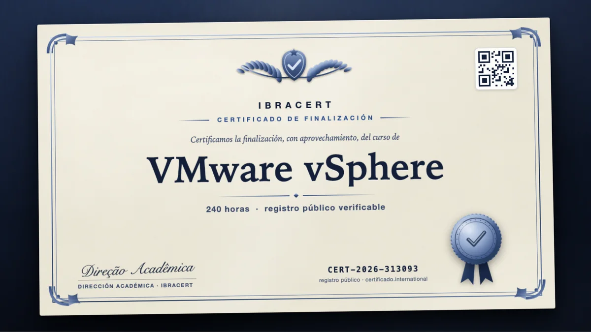 Portada del curso VMware vSphere