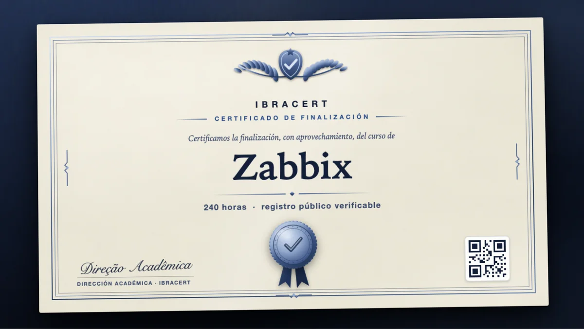 Portada del curso Zabbix