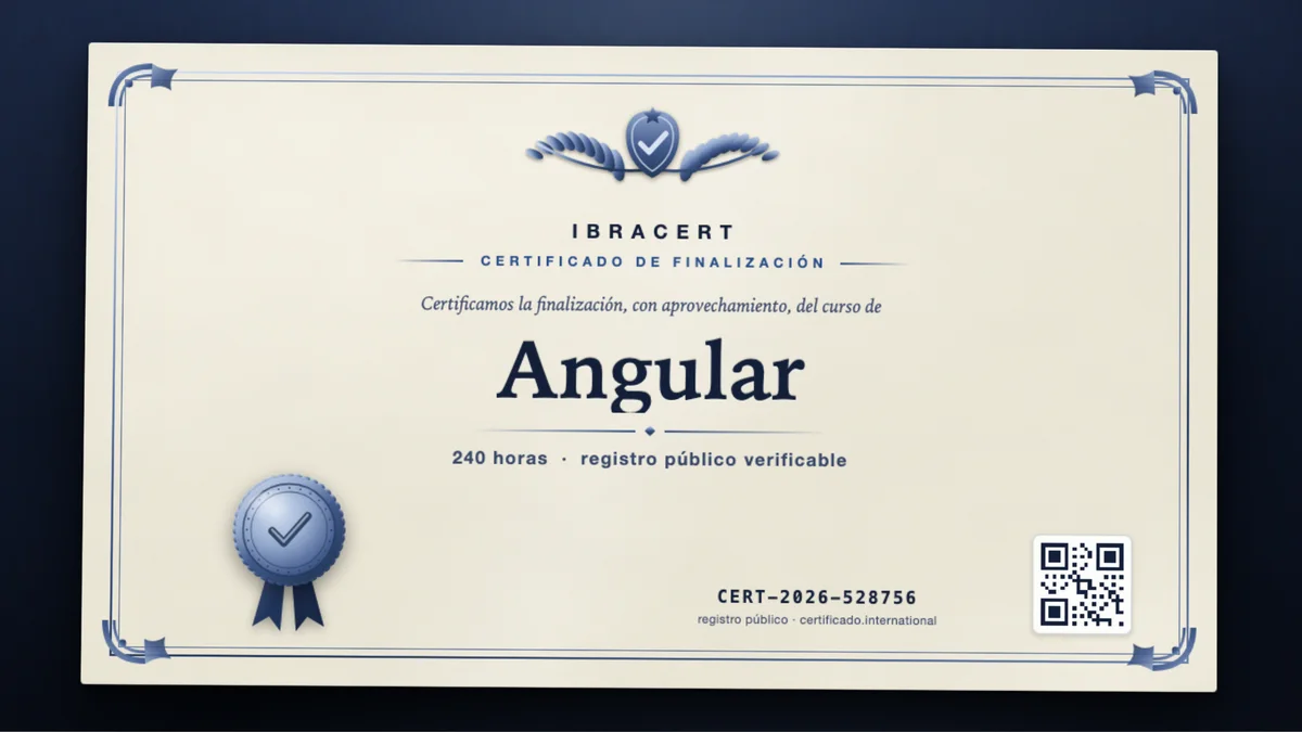 Portada del curso Angular