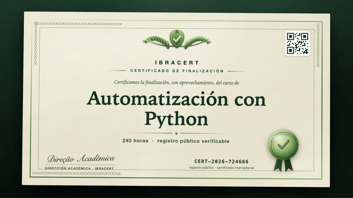 Portada del curso Automatización con Python