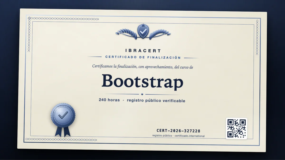 Portada del curso Bootstrap