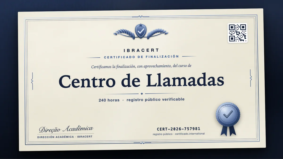 Portada del curso Centro de Llamadas