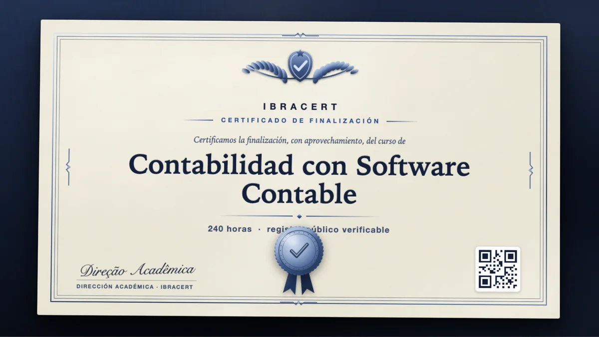 Portada del curso Contabilidad con Software Contable