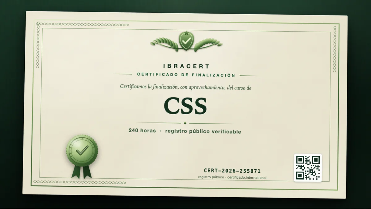 Portada del curso CSS