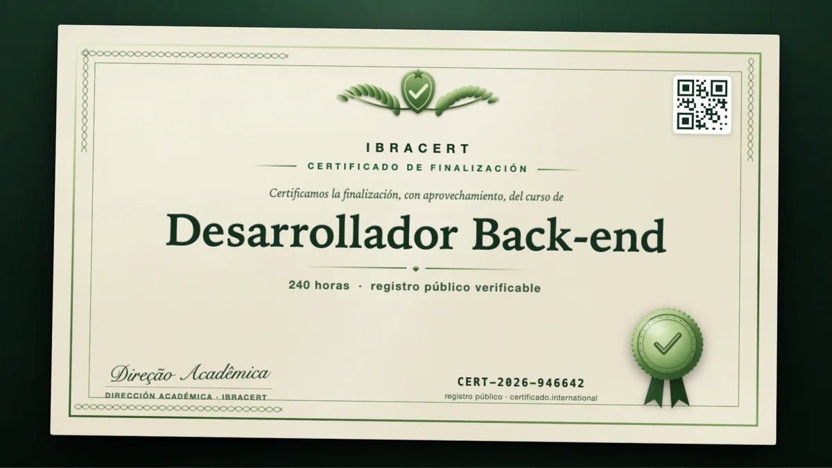 Portada del curso Desarrollador Back-end