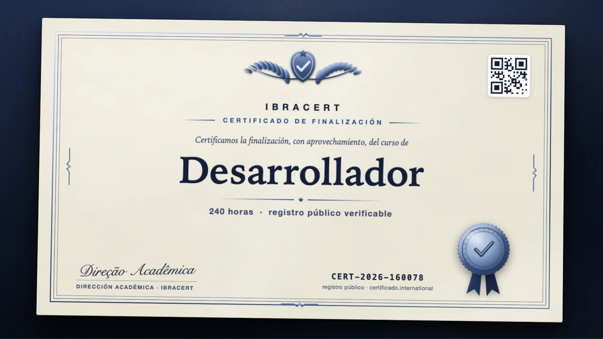 Portada del curso Desarrollador