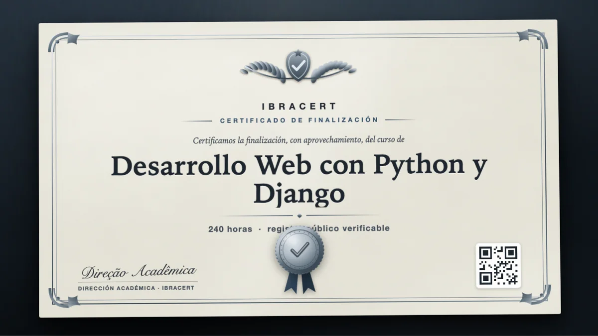 Portada del curso Desarrollo Web con Python y Django