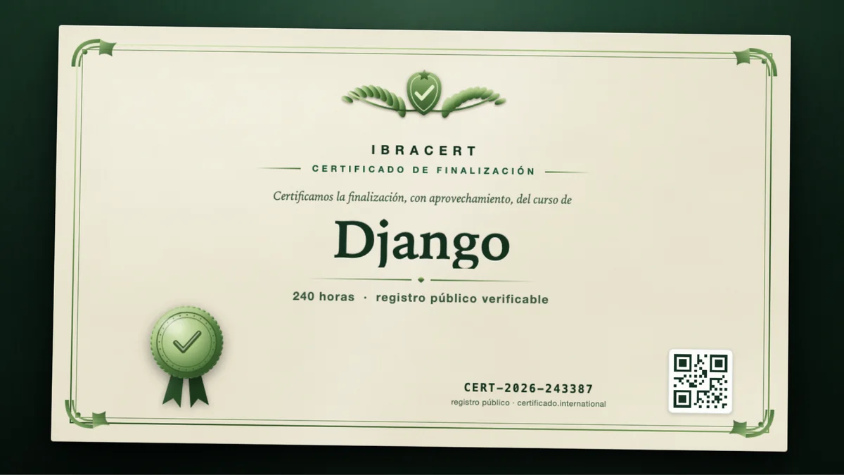 Portada del curso Django