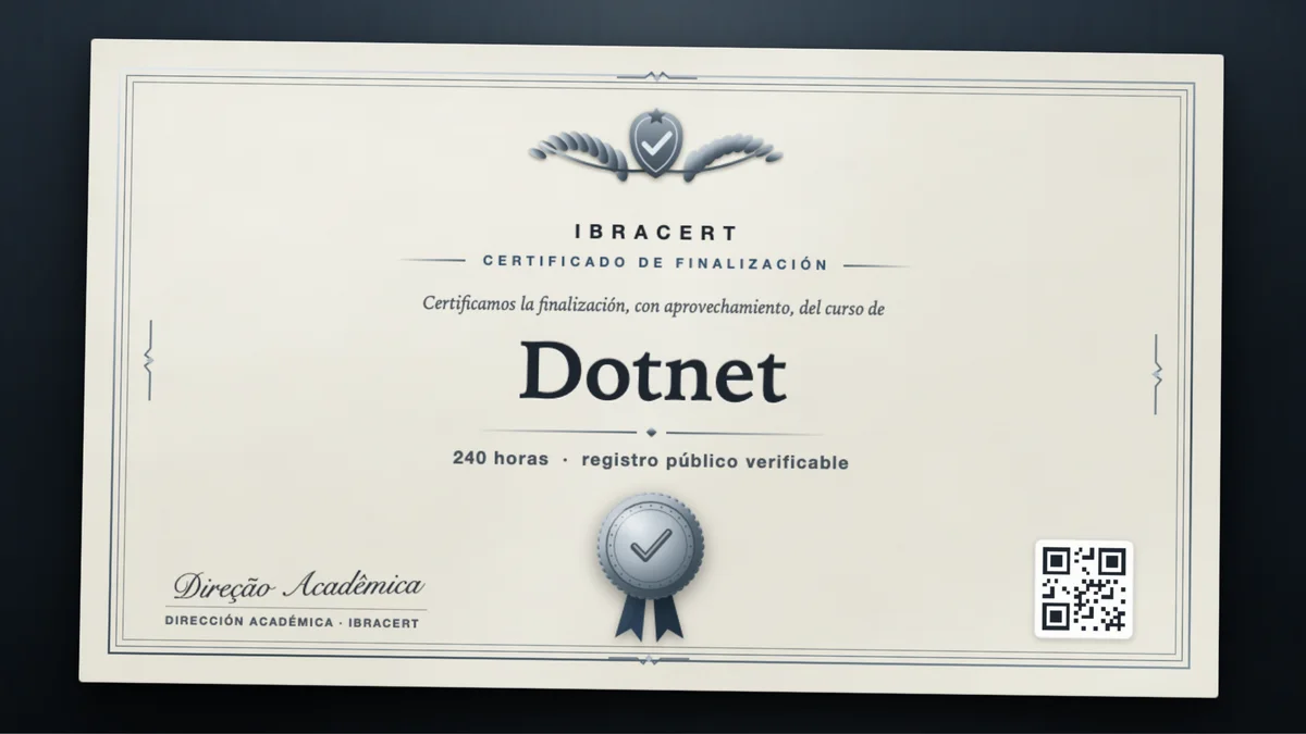 Portada del curso Dotnet