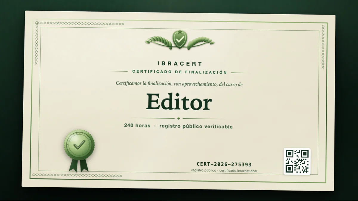 Portada del curso Editor