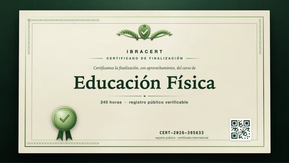 Portada del curso Educación Física