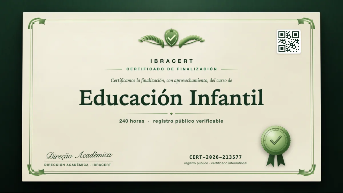 Portada del curso Educación Infantil