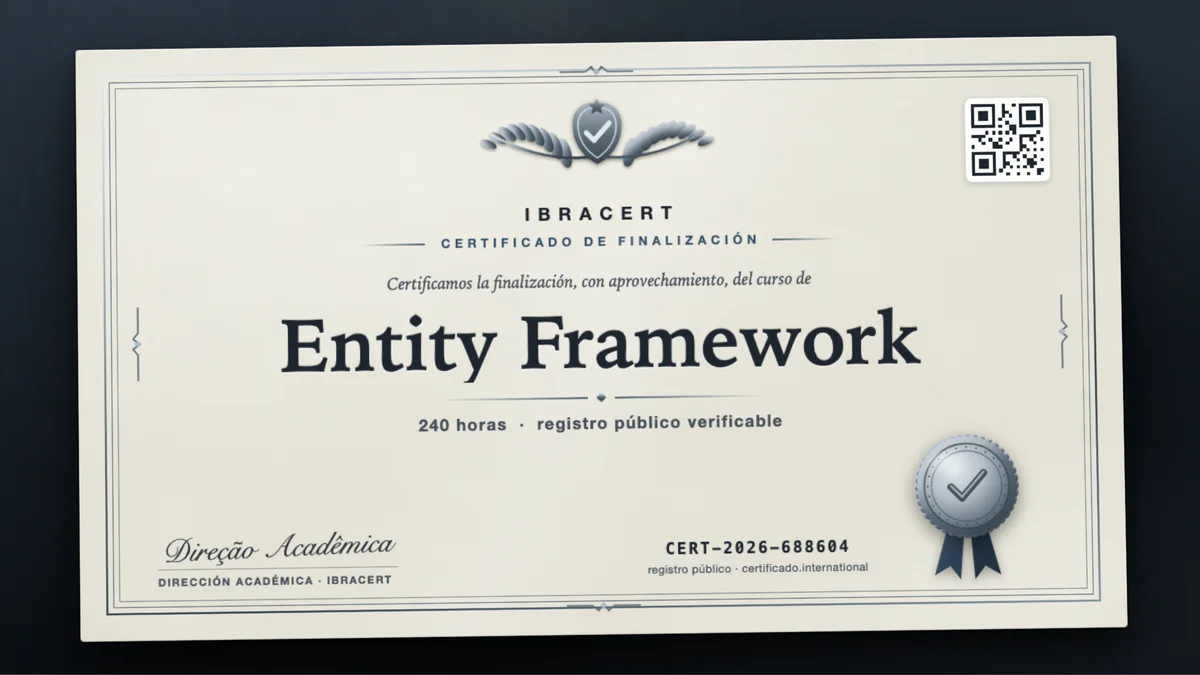 Portada del curso Entity Framework