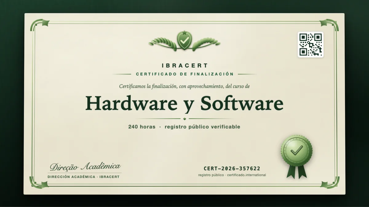 Portada del curso Hardware y Software