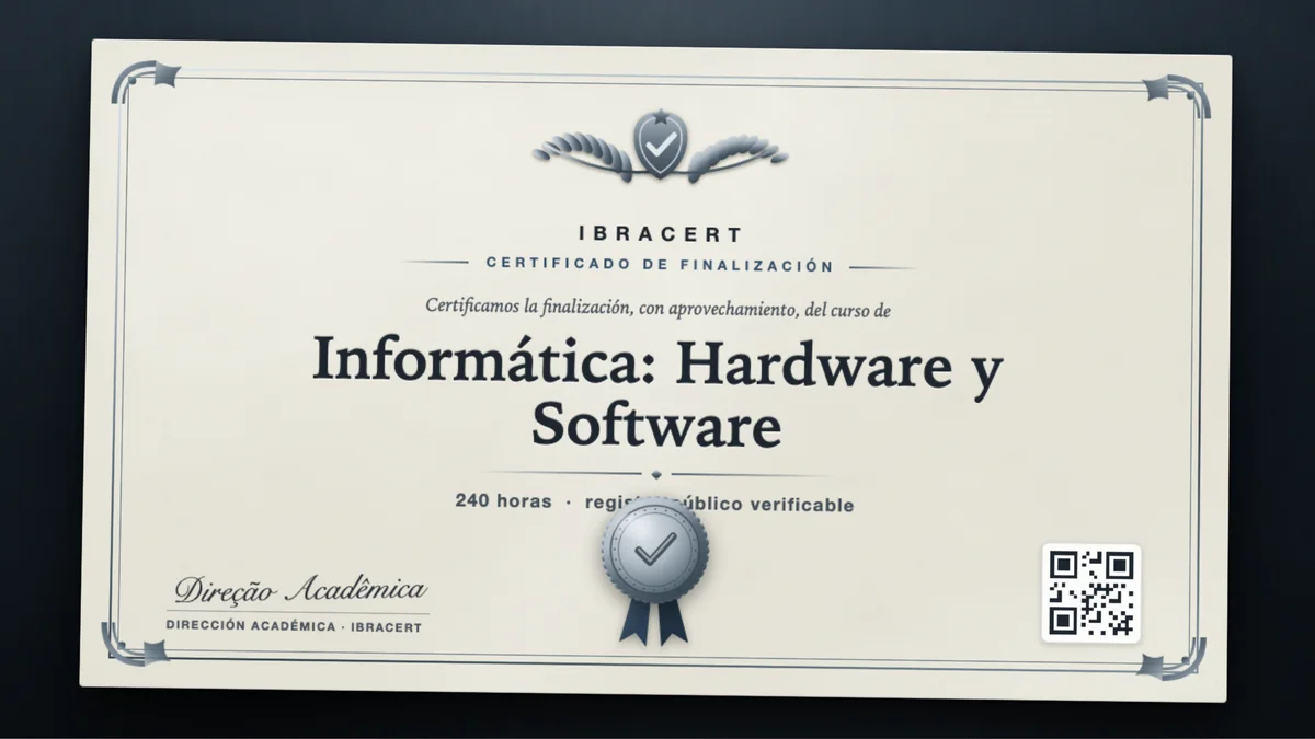 Portada del curso Informática: Hardware y Software