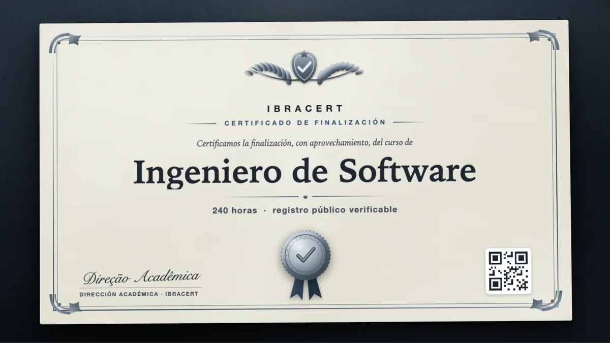 Portada del curso Ingeniero de Software