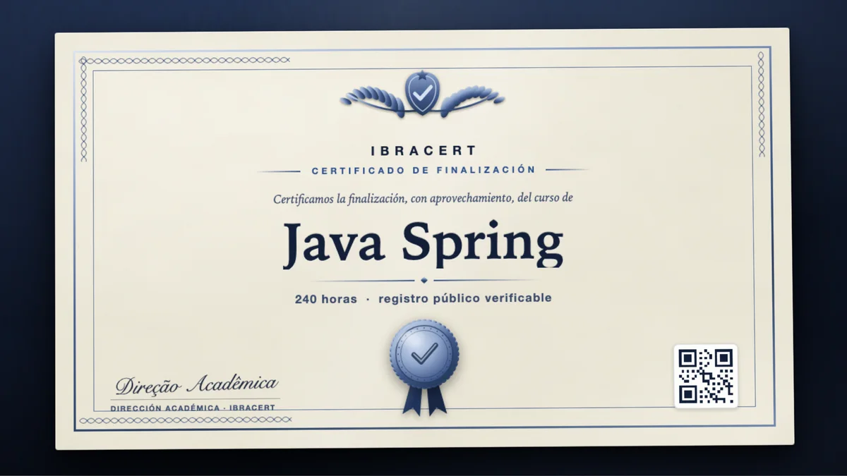Portada del curso Java Spring