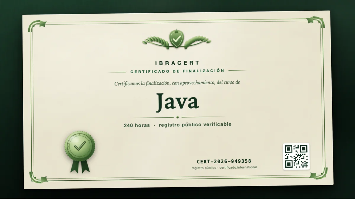 Portada del curso Java