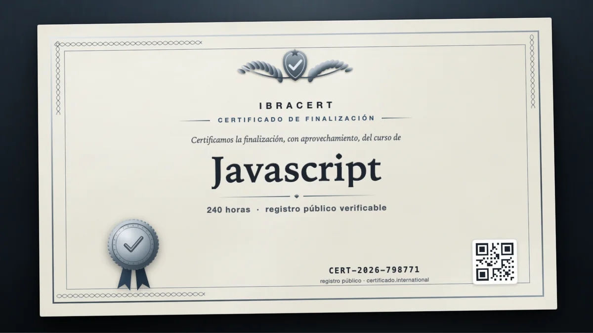 Portada del curso Javascript
