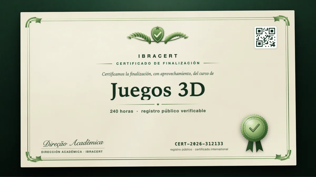 Portada del curso Juegos 3D