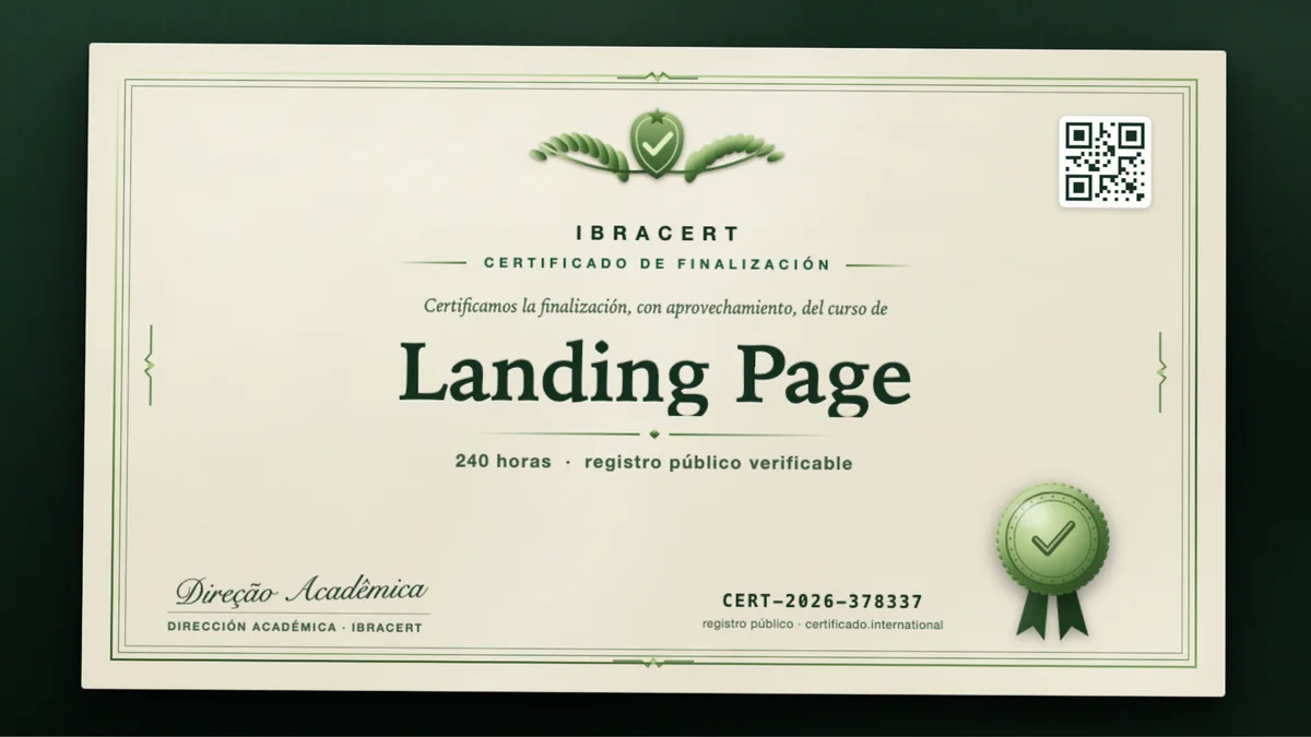 Portada del curso Landing Page