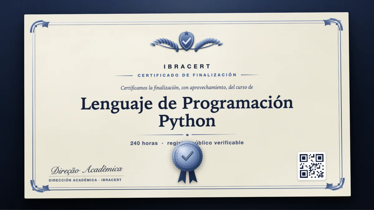 Portada del curso Lenguaje de Programación Python