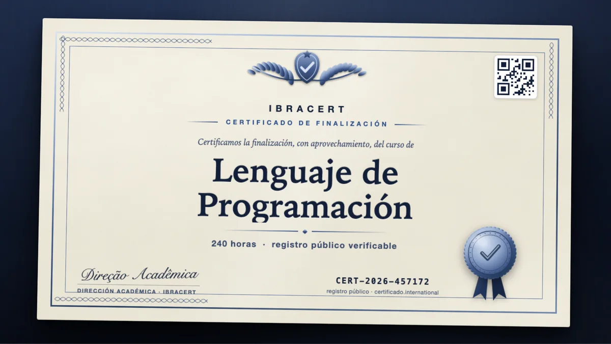 Portada del curso Lenguaje de Programación