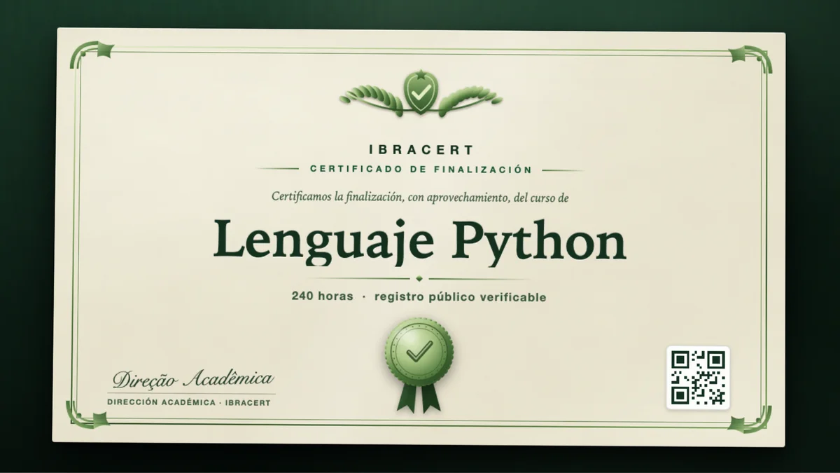 Portada del curso Lenguaje Python