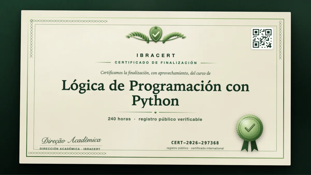 Portada del curso Lógica de Programación con Python