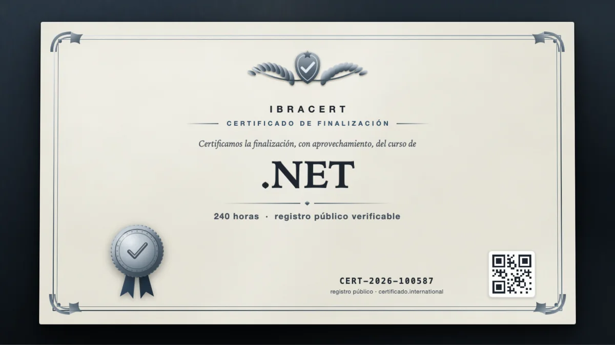 Portada del curso .NET