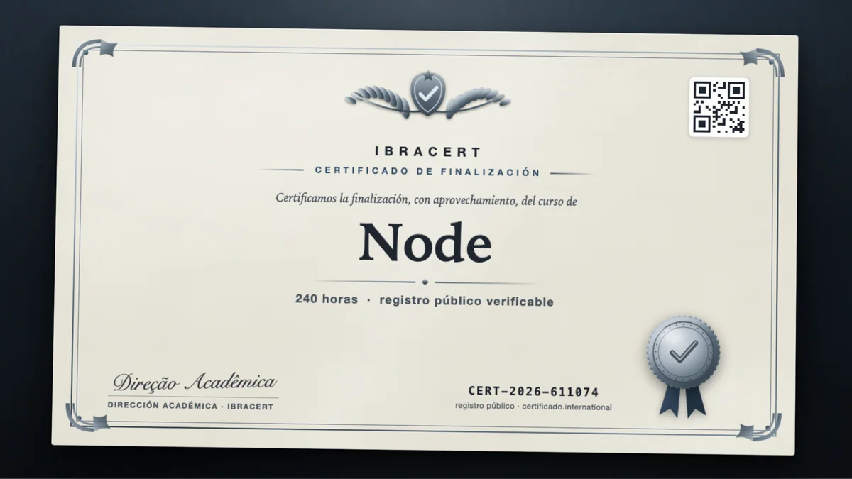 Portada del curso Node