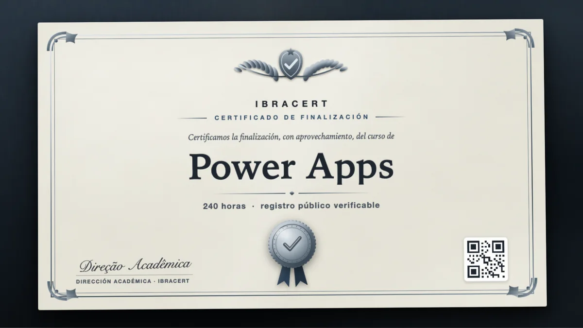 Portada del curso Power Apps